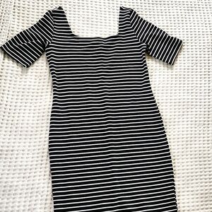 Bodycon striped dress size L Concert Date Night Party Y2K Blokecore